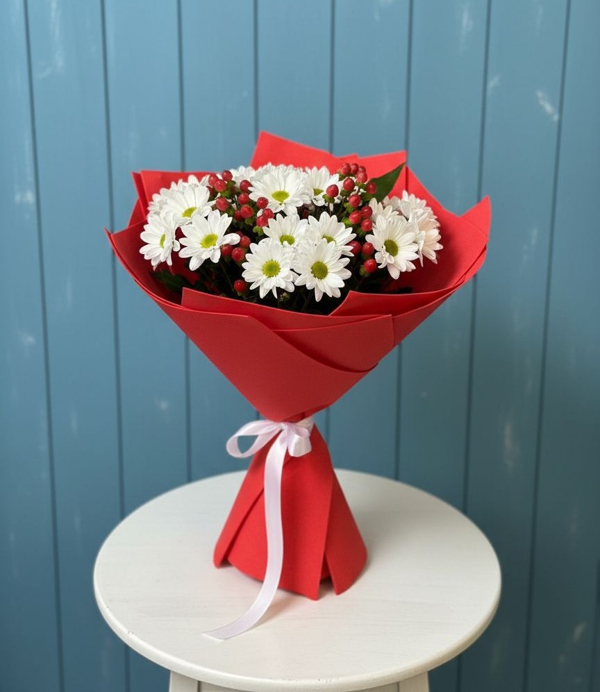 Букет цветов из: Хризантемы в Песковке