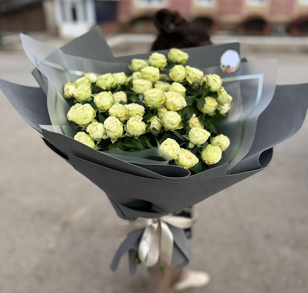 Белые кустовые розы Солинеро в Песковке Букет Белые кустовые розы Солинеро в Песковке