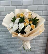 Букет цветов из:  Розы и Хризантемы #REPLACE_PRED# Песковке