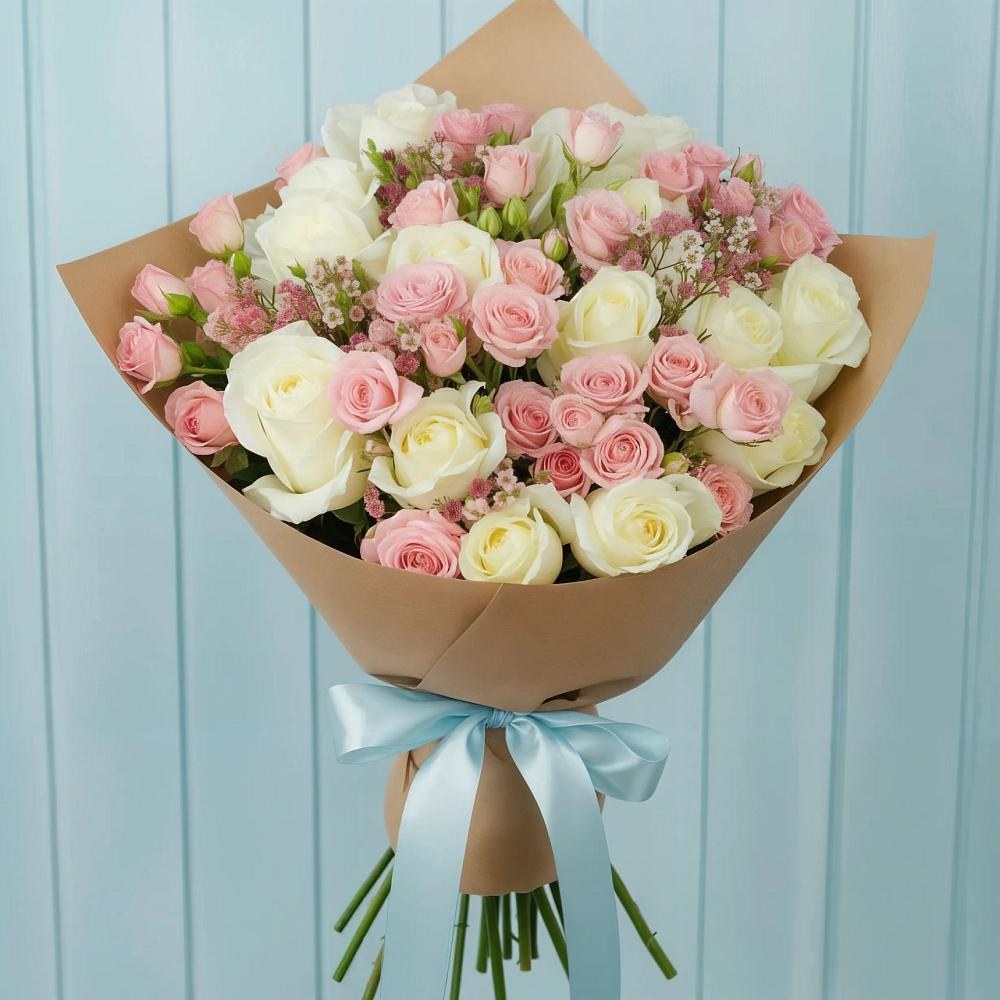 Букет цветов из: Розы в Песковке