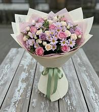 Букет цветов из:  Розы и Хризантемы #REPLACE_PRED# Песковке
