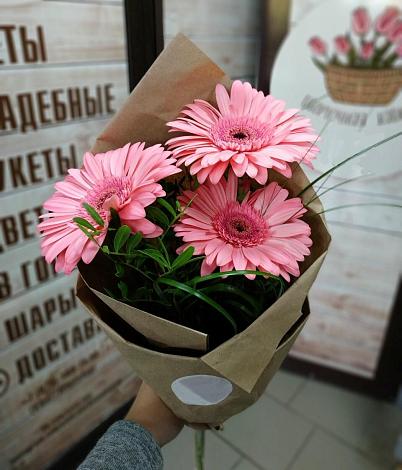 Букет цветов из: Герберы в Песковке
