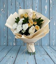 Букет цветов из:  Розы и Хризантемы в Песковке