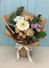 Букет цветов из:  Герберы и Хризантемы #REPLACE_PRED# Песковке