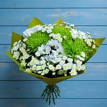 Букет цветов из:  Хризантемы #REPLACE_PRED# Песковке