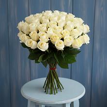 Букет 51 Белая роза Эдлесс Лав в Песковке