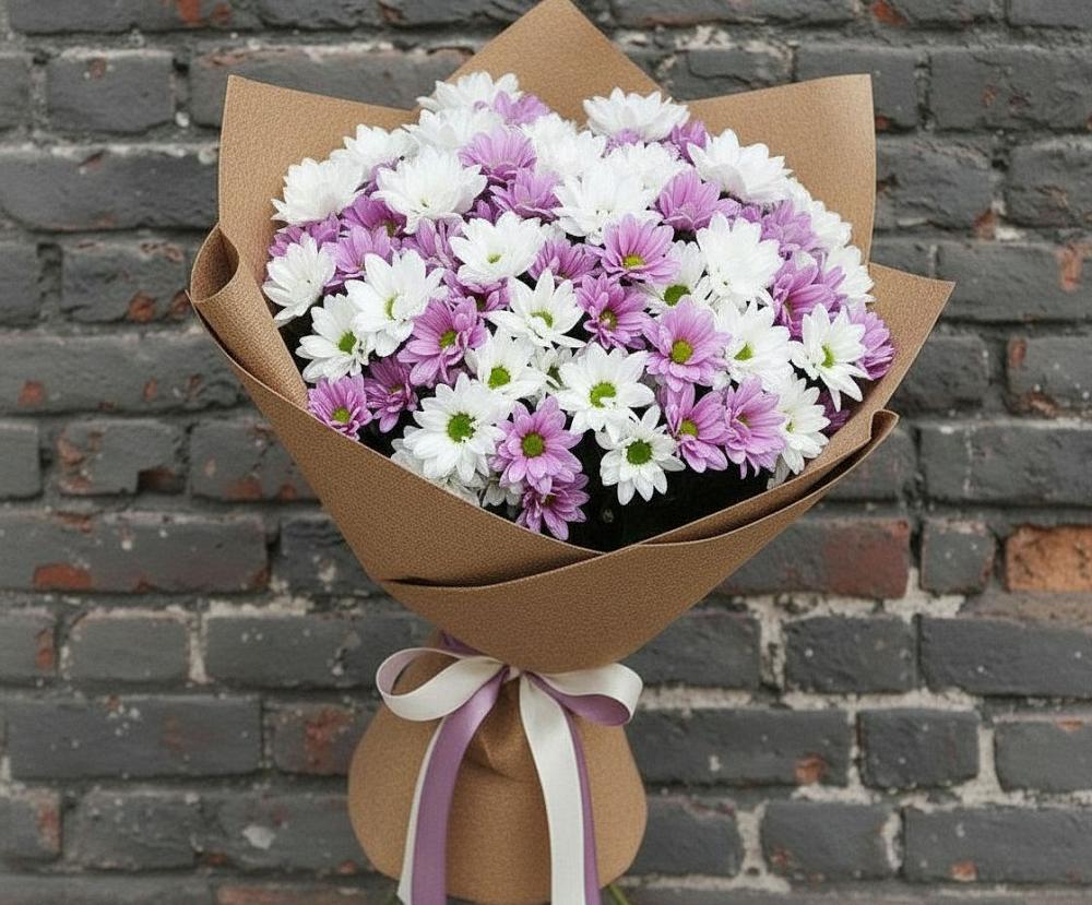 Букет цветов из: Хризантемы в Песковке
