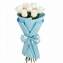 Букет 7 белых роз Проуд #REPLACE_PRED# Песковке