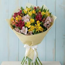 Букет цветов из:  Альстромерии #REPLACE_PRED# Песковке