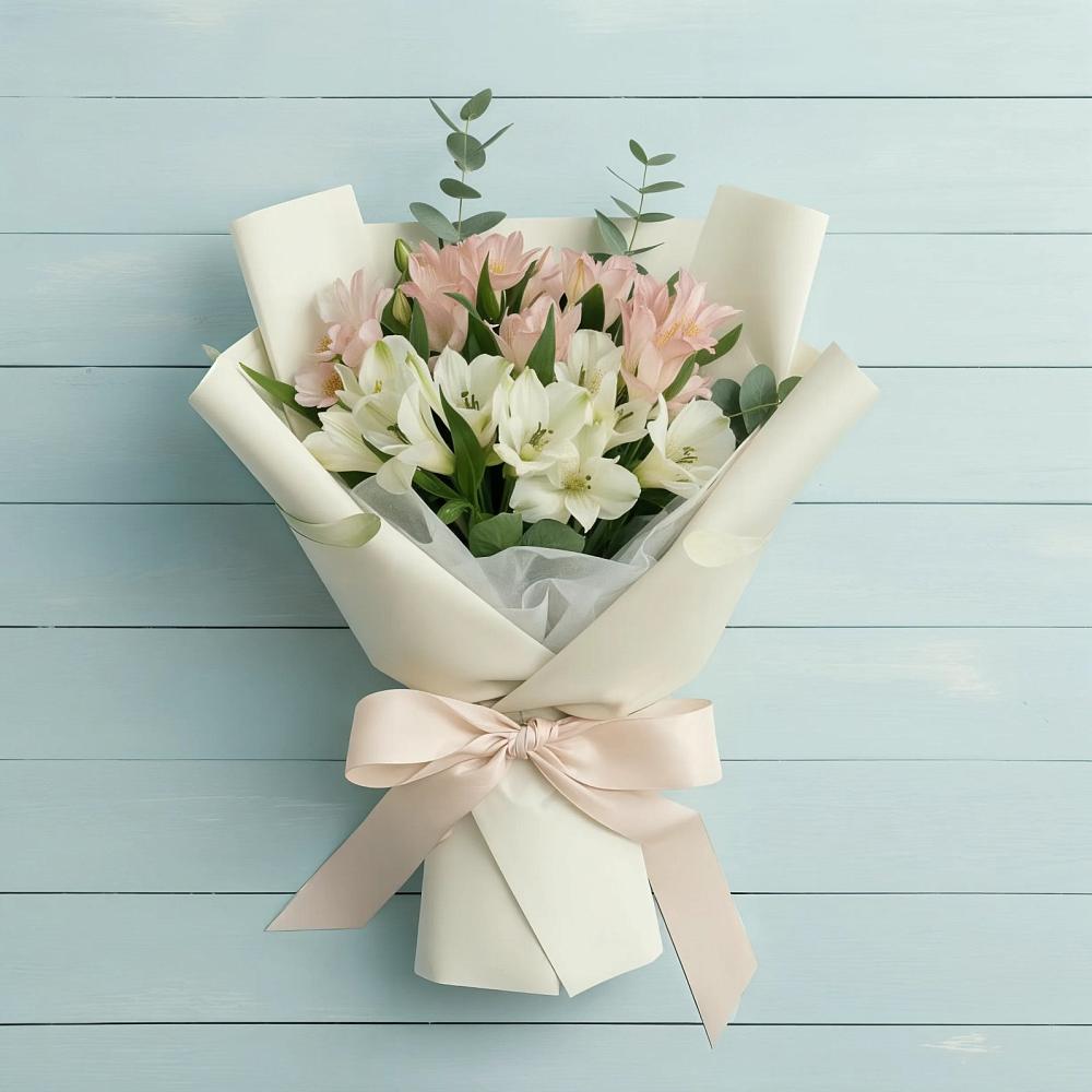 Букет цветов из: Альстромерии в Песковке