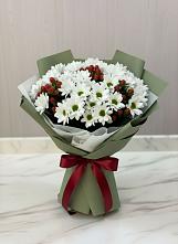 Букет цветов из:  Хризантемы #REPLACE_PRED# Песковке