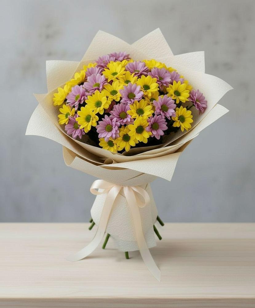 Букет цветов из: Хризантемы в Песковке